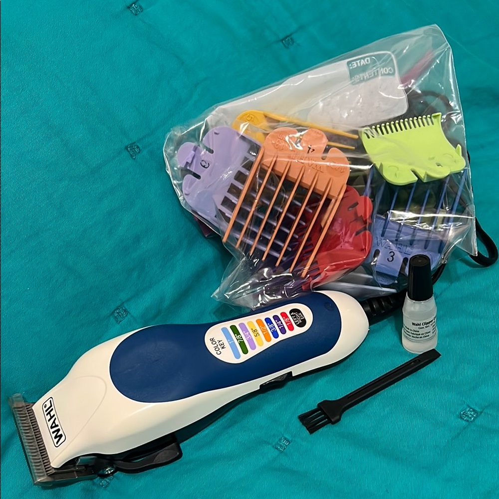 Wahl Hair Clipper Set with Color Coded Combs